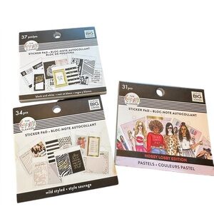 The Happy Planner Mini Sticker Book 3 Piece Set